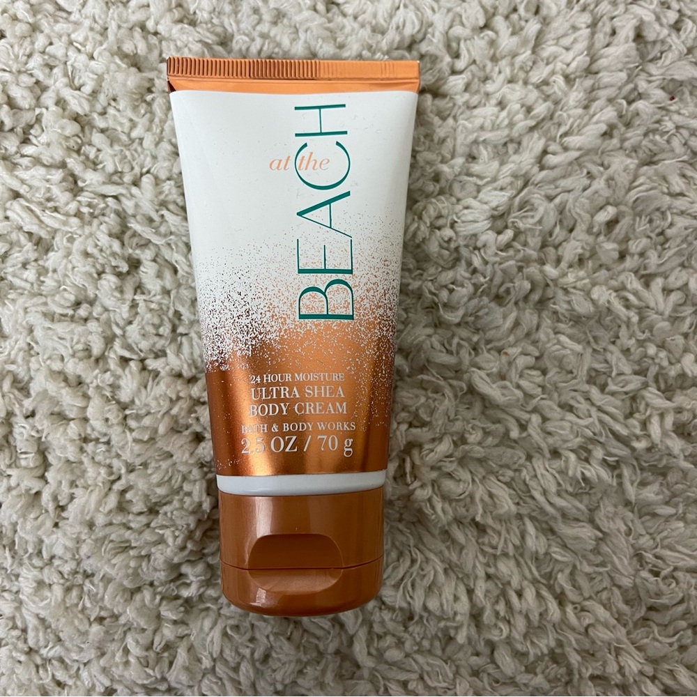 Bath & Body Works At The Beach Ultra Shea Body Cream - Orange & White
